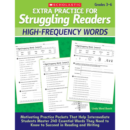 SCHOLASTIC Extra Practice for Struggling Readers - High-Frequency Words 9780545124102